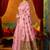 Baby pink cotton katha work & pum pum casual wear saree