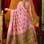 Baby pink cotton katha work & pum pum casual wear saree