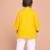 Boys yellow pure cotton onam special kurta pyjama set