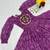 Navratri wear purple color bandhni printed gamathi & mirror work long flared gown full stitched.