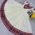 Navratri wear off-white color fiyona silk gamthi & mirror work gown full stitched.
