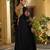 Navratri wear black color georgette  gamathi & mirror work long flared gown full stitched.