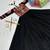 Navratri wear black color georgette  gamathi & mirror work long flared gown full stitched.