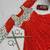 Navratri wear red color faux georgette  gamathi & kodi lace work long flared gown full stitched.