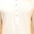 Boys cream silk blend kurta pyjama set