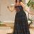 Navratri wear black color georgette bandhni print gamthi & mirror -codi lace work gown full stitched