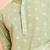 Boys green cotton jacquard kurta pyjama set