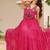 Navratri wear pink color georgette bandhni print gamthi & mirror -codi lace work gown full stitched