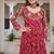 Navratri wear pink color georgette bandhni print gamthi & mirror -codi lace work gown full stitched