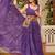 Navratri wear purple color georgette bandhni print gamthi & mirror -codi lace work gown full stitched