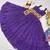 Navratri wear purple color georgette bandhni print gamthi & mirror -codi lace work gown full stitched