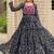 Navratri wear black color georgette bandhni print gamthi & mirror -codi lace work gown full stitched