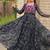 Navratri wear black color georgette bandhni print gamthi & mirror -codi lace work gown full stitched