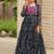 Navratri wear black color georgette bandhni print gamthi & mirror -codi lace work gown full stitched