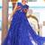 Navratri wear blue color georgette bandhni print gamthi & mirror -codi lace work gown full stitched