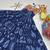 Navratri wear blue color georgette printed gamthi & mirror -codi lace work gown full stitched