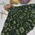 Navratri wear green color georgette printed gamthi & mirror -codi lace work gown full stitched