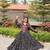 Navratri wear black color georgette bandhni printed gamthi & mirror work gown full stitched