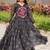Navratri wear black color georgette bandhni printed gamthi & mirror work gown full stitched