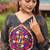 Navratri wear black color georgette bandhni printed gamthi & mirror work gown full stitched