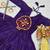 Navratri wear purple color georgette bandhni printed gamthi & mirror work gown full stitched