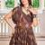 Navratri wear mul color georgette bandhni printed gamathi & mirror work gown full stitched