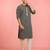 Boys black rayon sequin embroidery kurta pyjama set