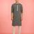 Boys black rayon sequin embroidery kurta pyjama set