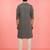 Boys black rayon sequin embroidery kurta pyjama set