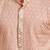 Boys peach rayon sequin embroidery kurta pyjama set