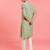 Boys pista green rayon sequin embroidery kurta pyjama set