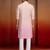 Boys onion pink cotton ombre embroidery kurta pyjama set