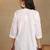 Women white floral  embroidered lucknowi chikankari pure cotton short kurta