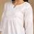 Women white floral  embroidered lucknowi chikankari pure cotton short kurta