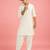 Boys cream viscose solid kurta patiala set