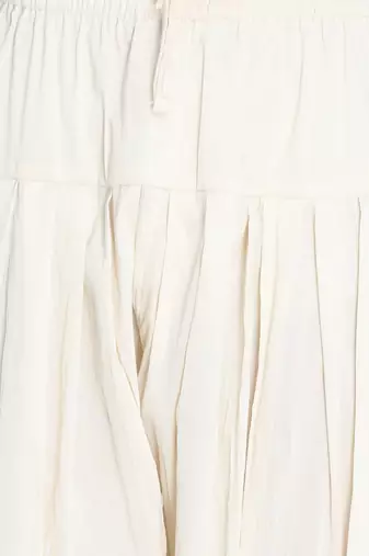 cream work viscose solid kurta patiala set