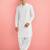 Boys white viscose solid kurta patiala set