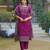 Multicolor cotton printed straight kurti-pant-dupatta set