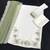 White and green embroidered satin semi-stitched pakistani salwar suit