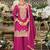 Rani embroidered satin semi-stitched pakistani salwar suit