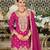 Rani embroidered satin semi-stitched pakistani salwar suit