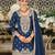 Morpitch embroidered satin semi-stitched pakistani salwar suit