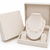 Floating pearl necklace and earring set, white, multi-strand, illusion style, with earrings set