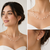Floating pearl necklace and earring set, white, illusion multi-strand, bridal wedding jewellery