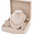 Floating freshwater pearl necklace and earrings set, multi-colour, double strand, earrings included