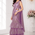 Elegant Shimmer 3-Step Ruffle Lehenga Saree with Embroidered Stitched Blouse & Designer Attach Pallu