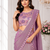 Elegant Shimmer 3-Step Ruffle Lehenga Saree with Embroidered Stitched Blouse & Designer Attach Pallu