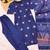 Blue jaquard  kanchi cotton with jari work kurti dupatta pant  set