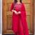 Rani embroidered  vertical cotton with kurti dupatta pant  set