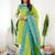 Light green jaquard  kanchi cotton kurti dupatta set